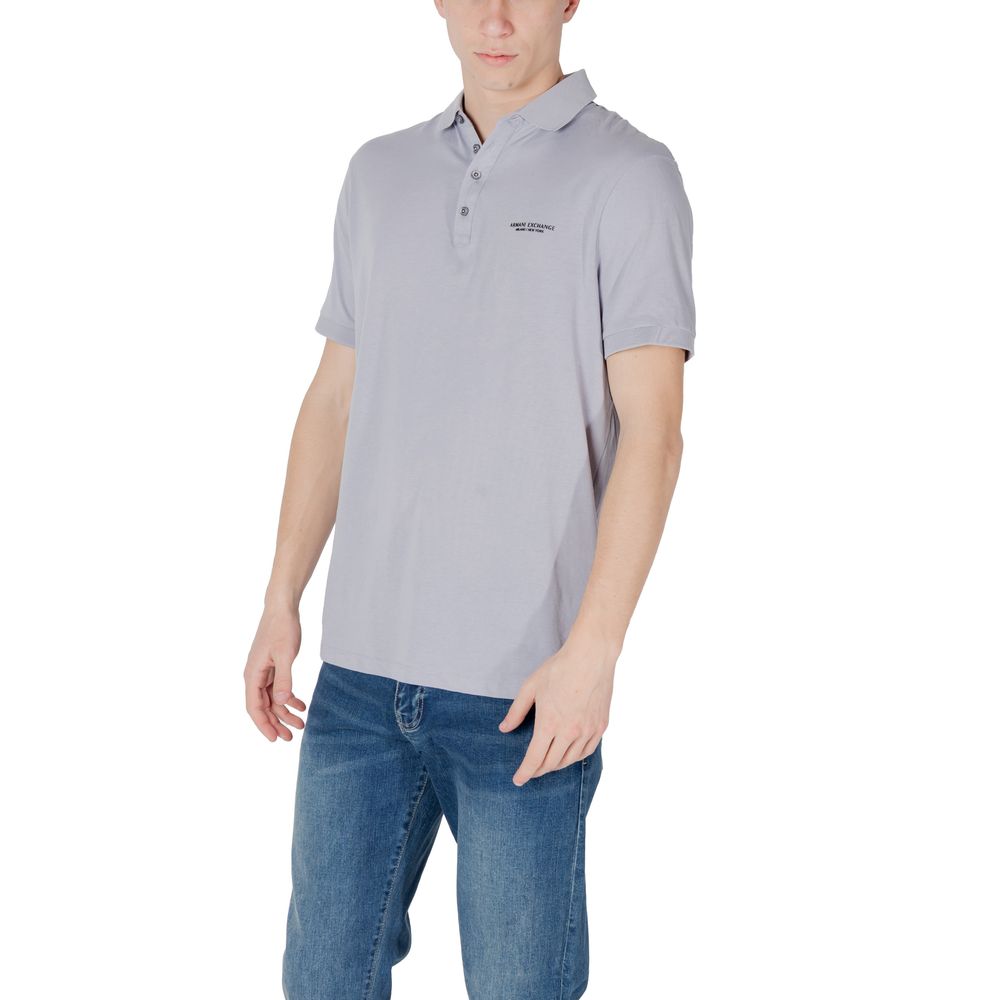 Armani Exchange Lila Baumwoll-Poloshirt