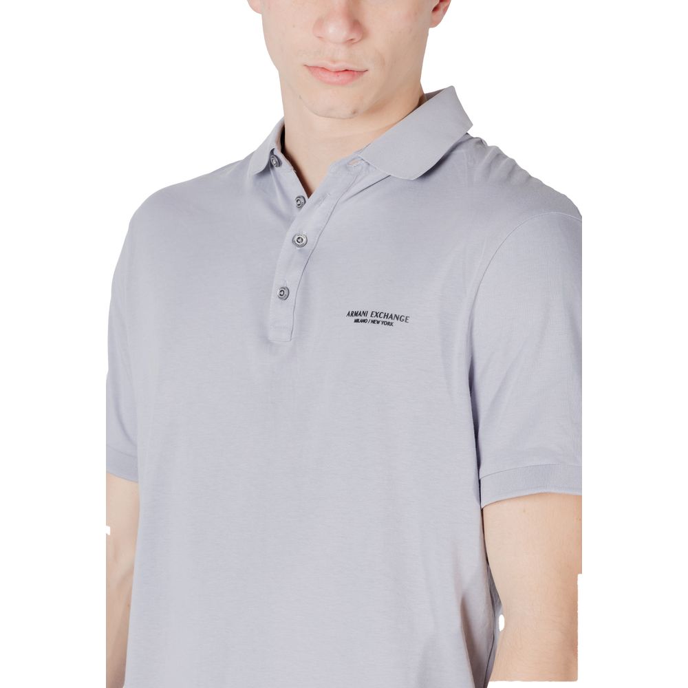 Armani Exchange Lila Baumwoll-Poloshirt