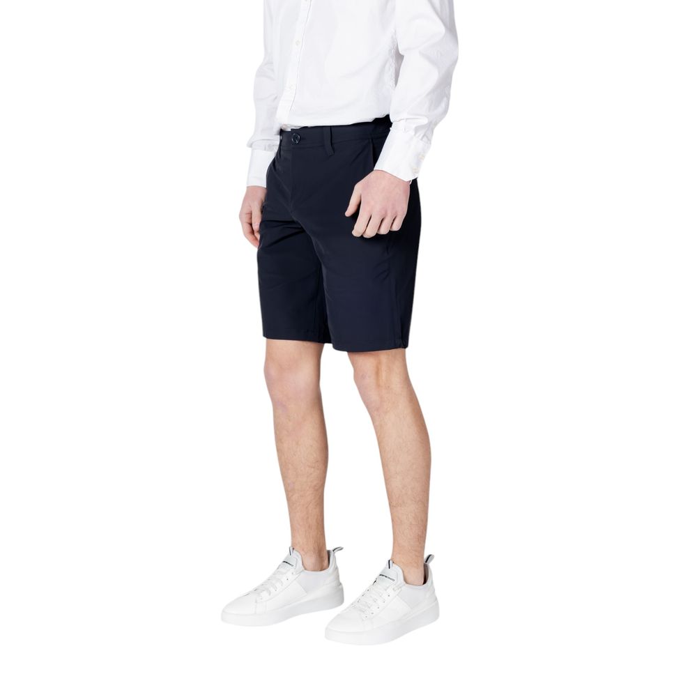 Armani Exchange Blaue Polyamid-Bermudas
