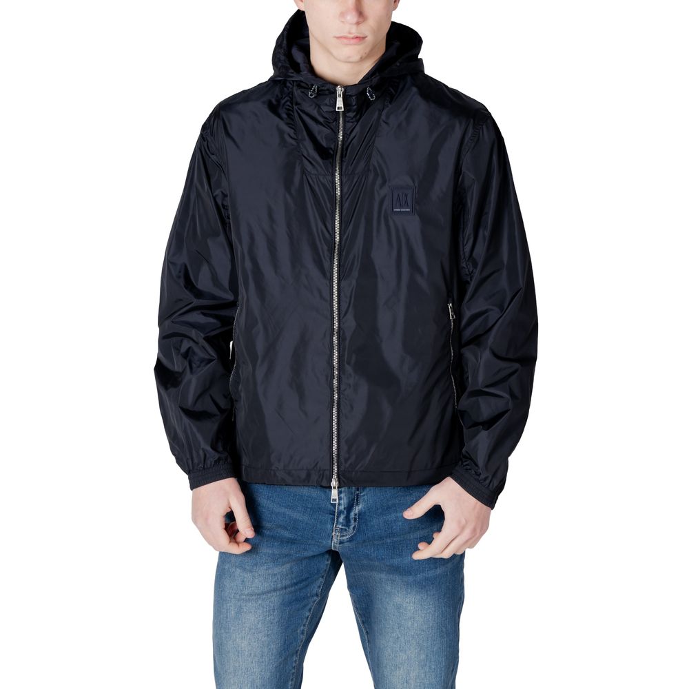 Armani Exchange Blaue Polyamid-Jacken &amp