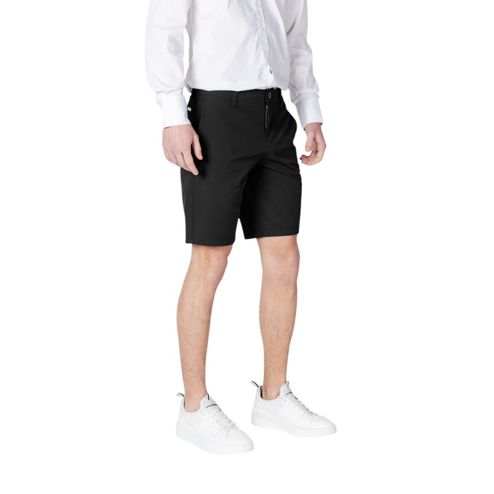 Armani Exchange Schwarze Polyamid-Bermudas