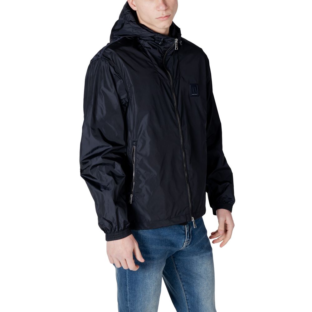 Armani Exchange Blaue Polyamid-Jacken &amp