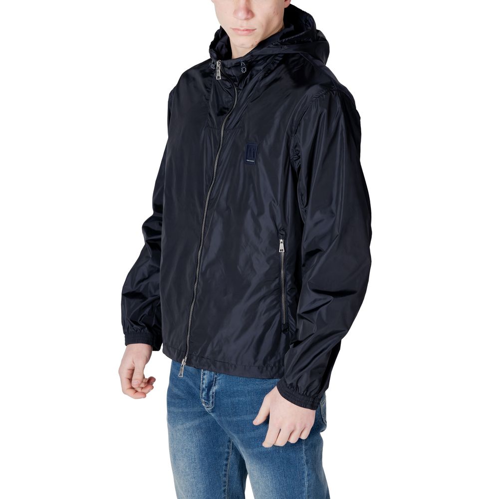 Armani Exchange Blaue Polyamid-Jacken &amp