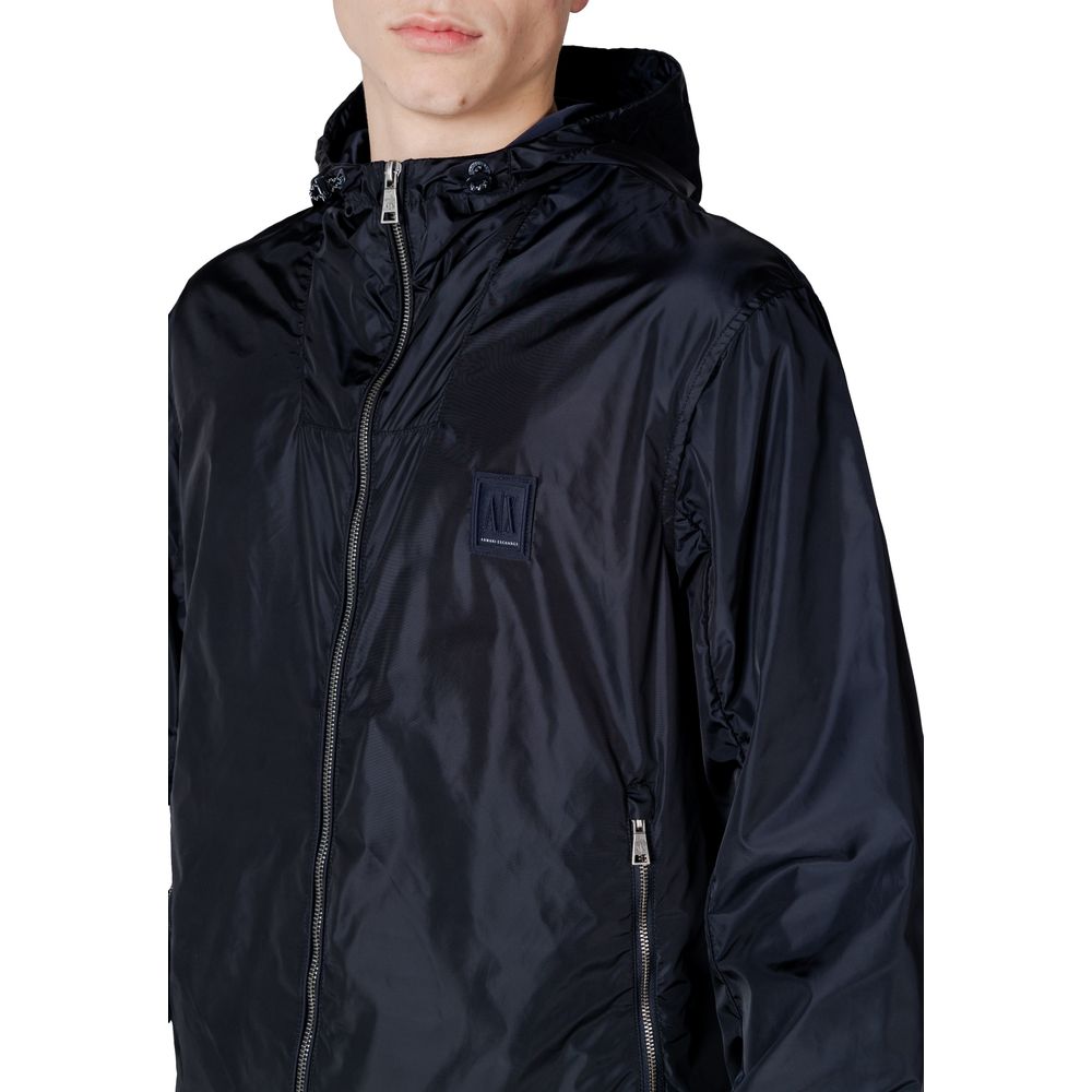 Armani Exchange Blaue Polyamid-Jacken &amp