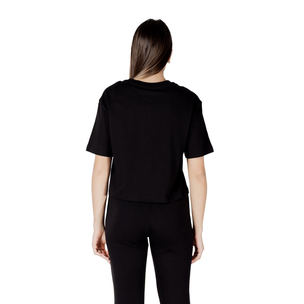Armani Exchange Schwarzes T-Shirt aus Baumwolle