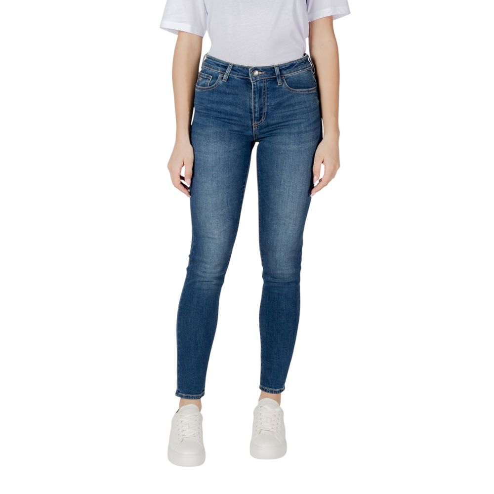 Armani Exchange Blaue Baumwoll-Skinny-Jeans