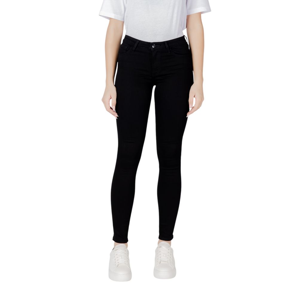 Armani Exchange Schwarze Baumwoll-Skinny-Jeans