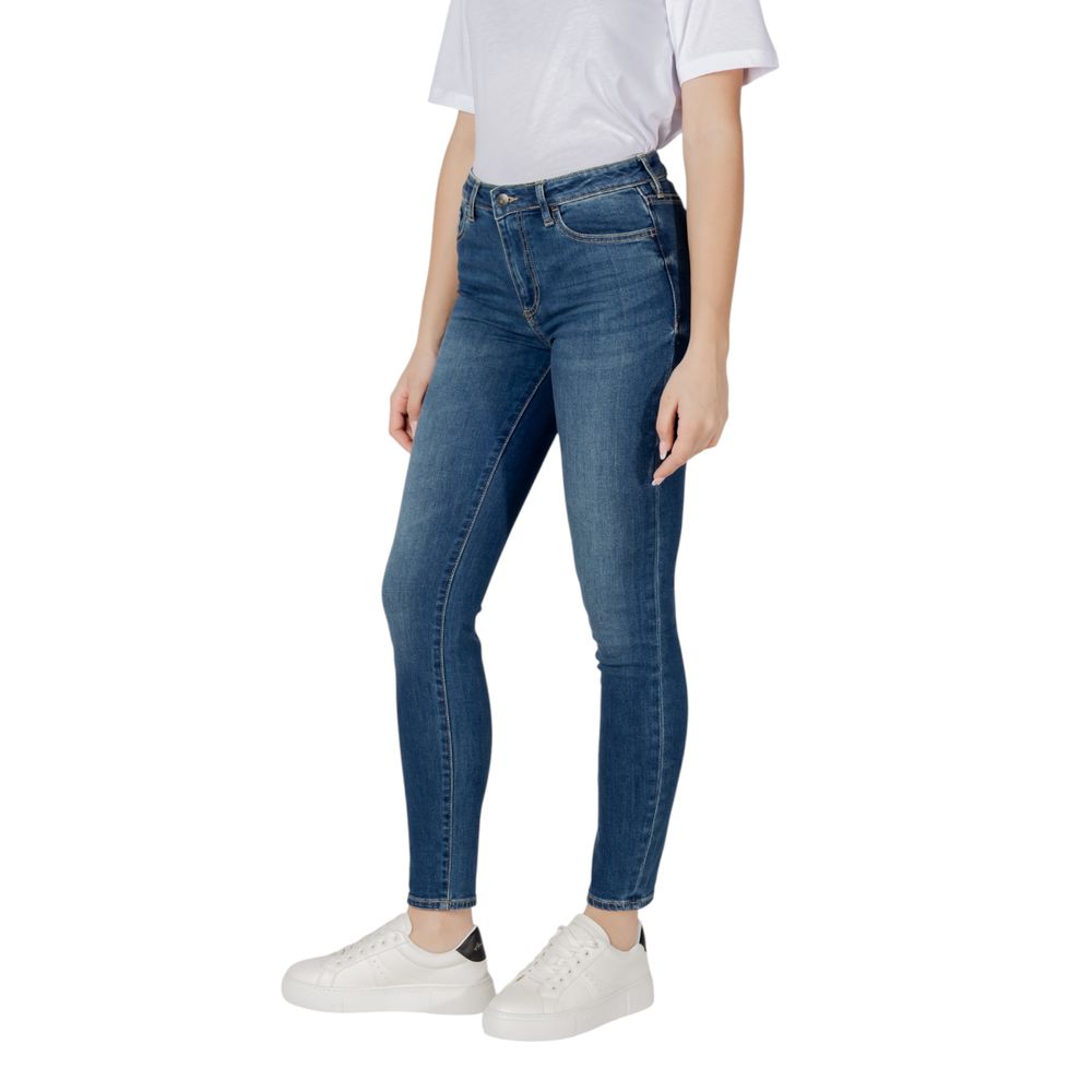 Armani Exchange Blaue Baumwoll-Skinny-Jeans