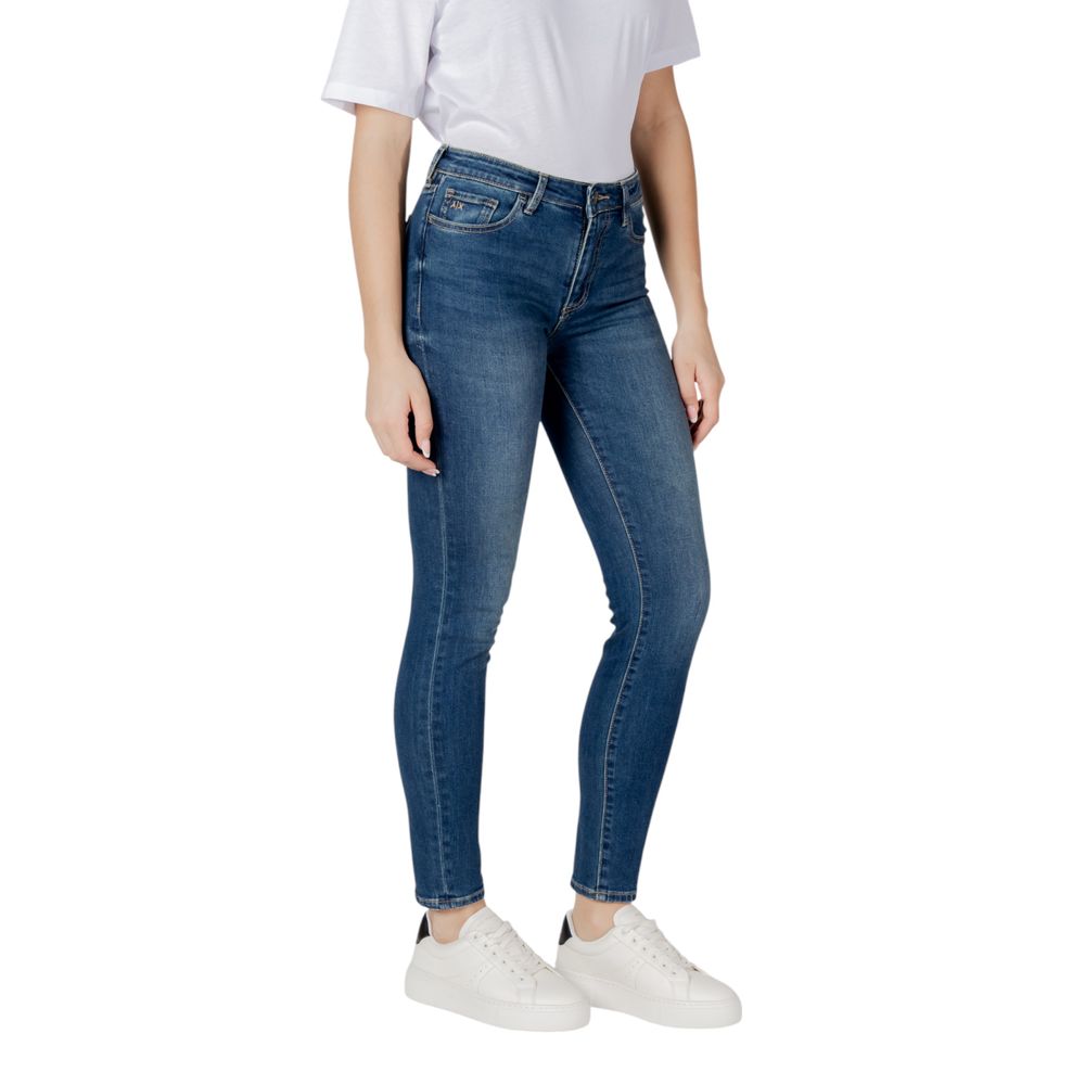 Armani Exchange Blaue Baumwoll-Skinny-Jeans