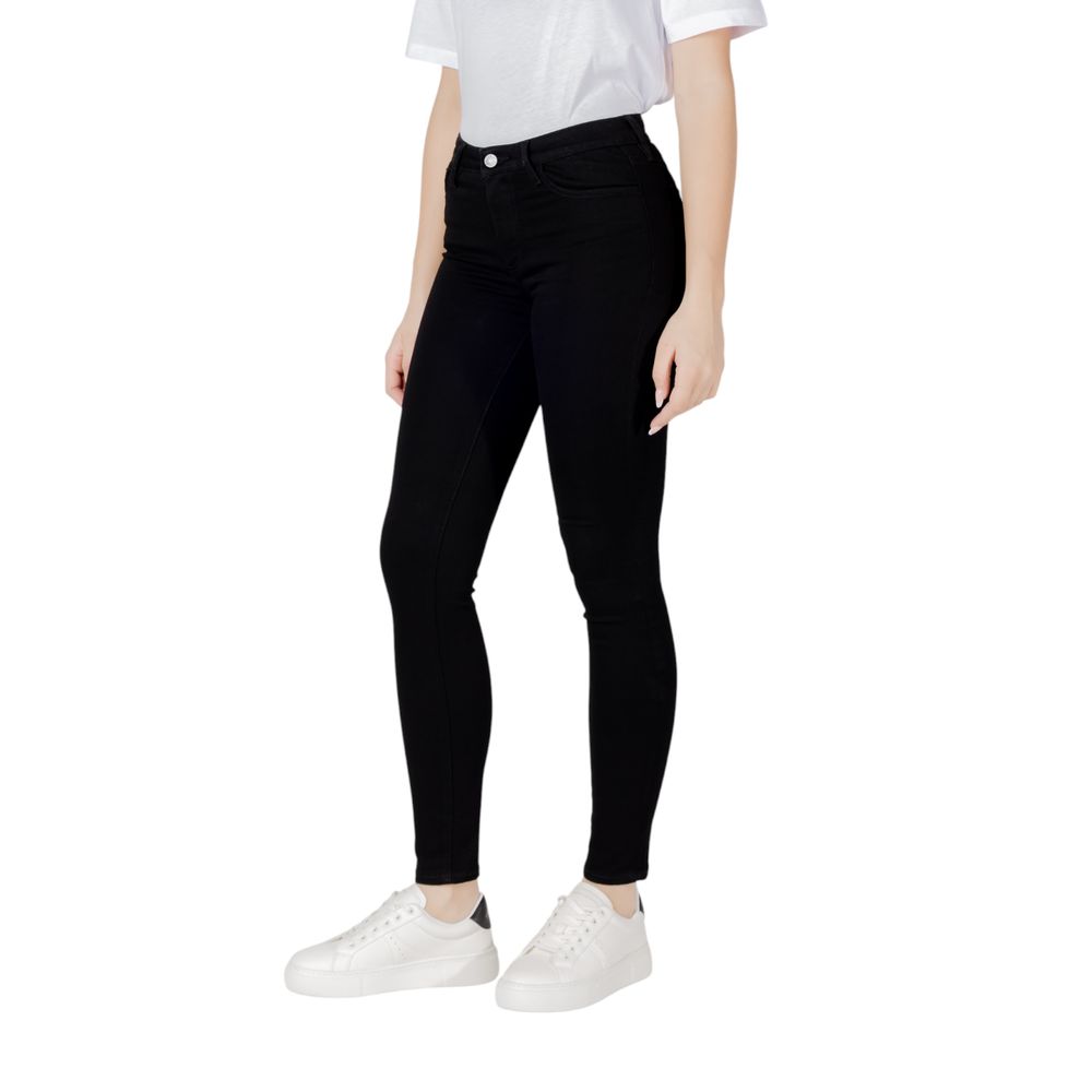 Armani Exchange Schwarze Baumwoll-Skinny-Jeans
