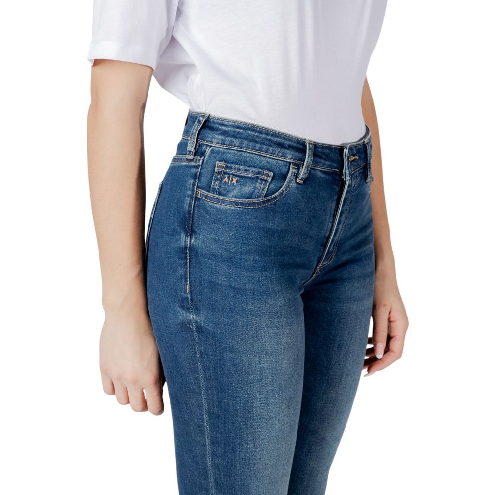 Armani Exchange Blaue Baumwoll-Skinny-Jeans