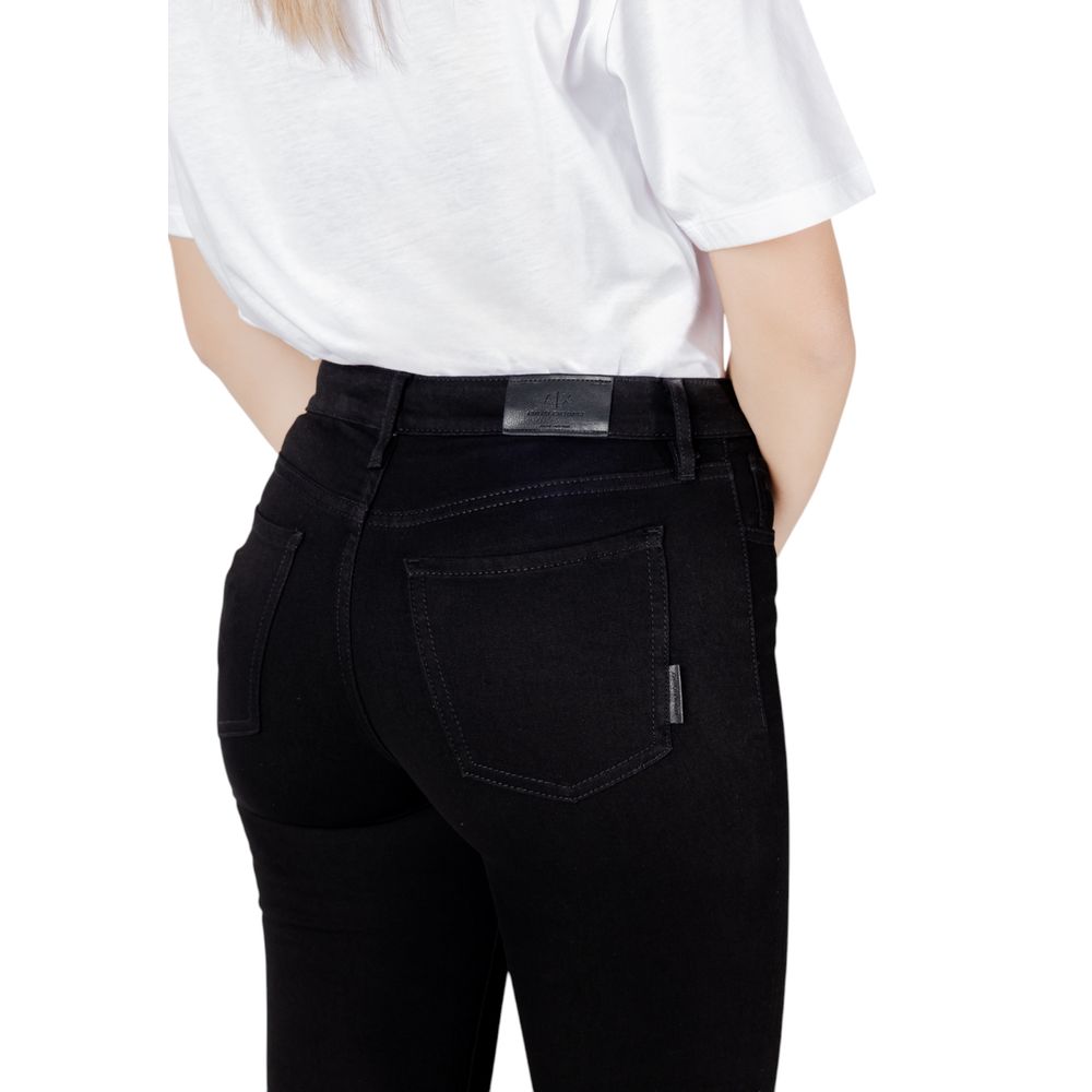 Armani Exchange Schwarze Baumwoll-Skinny-Jeans