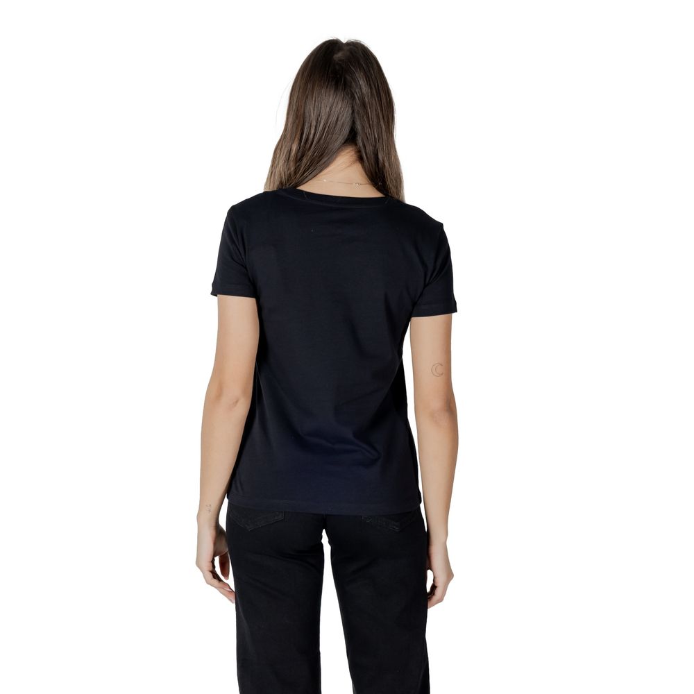 Armani Exchange Schwarzes T-Shirt aus Baumwolle