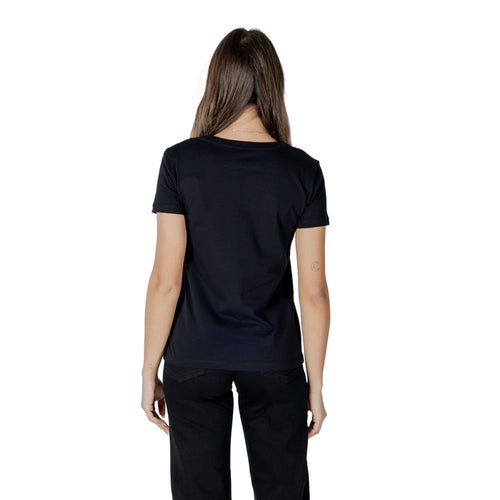 Armani Exchange Schwarzes T-Shirt aus Baumwolle
