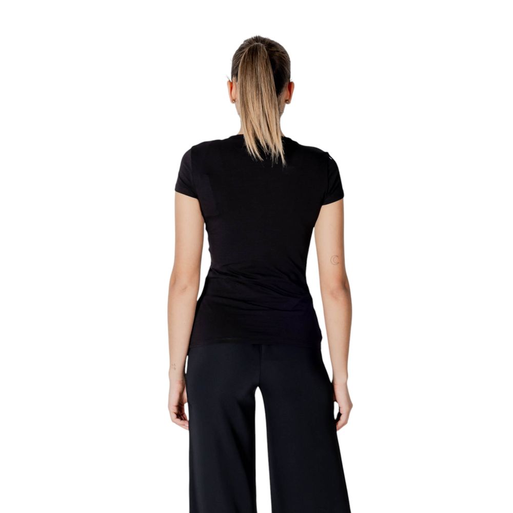 Armani Exchange Schwarzes T-Shirt aus Baumwolle