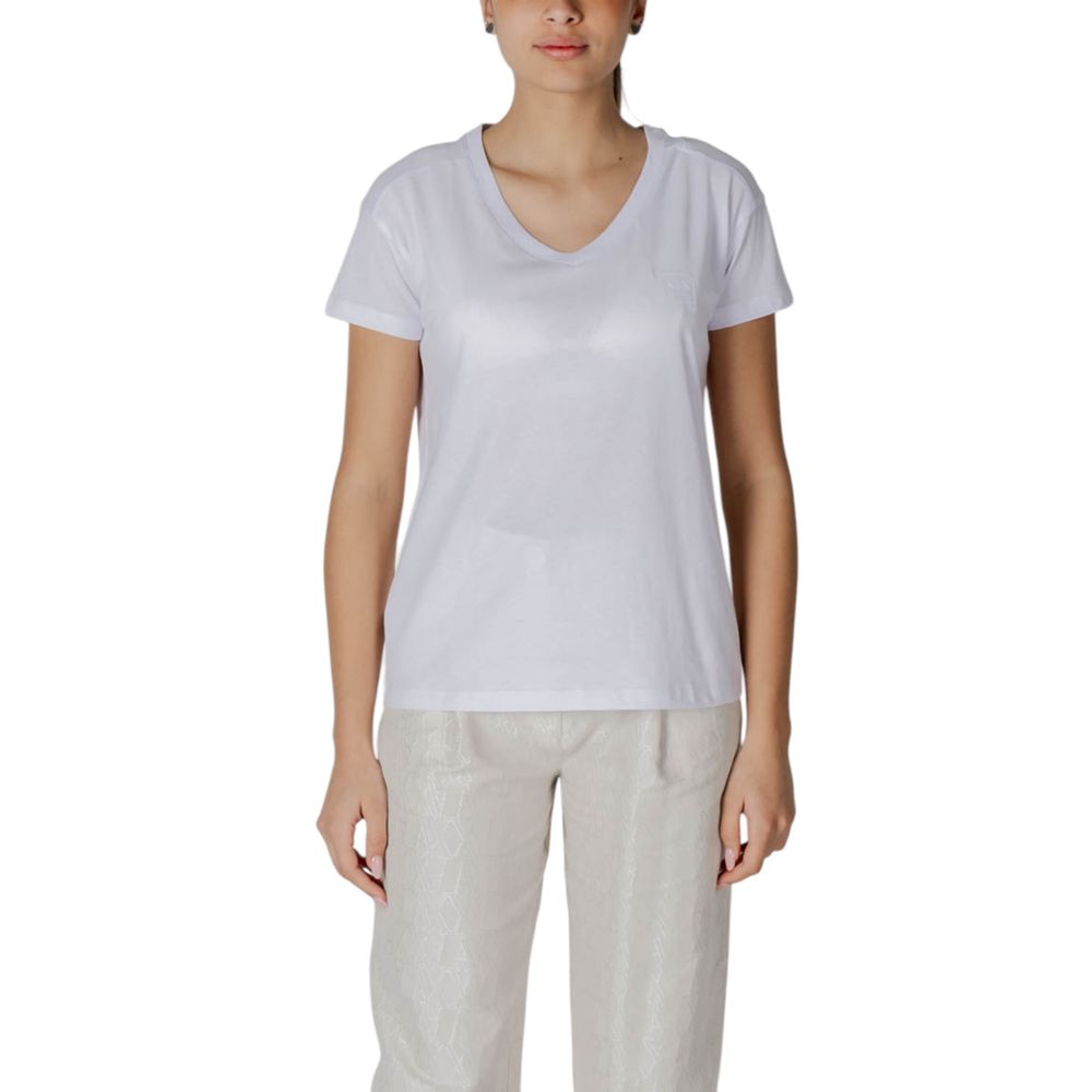 Armani Exchange T-Shirt aus weißer Baumwolle