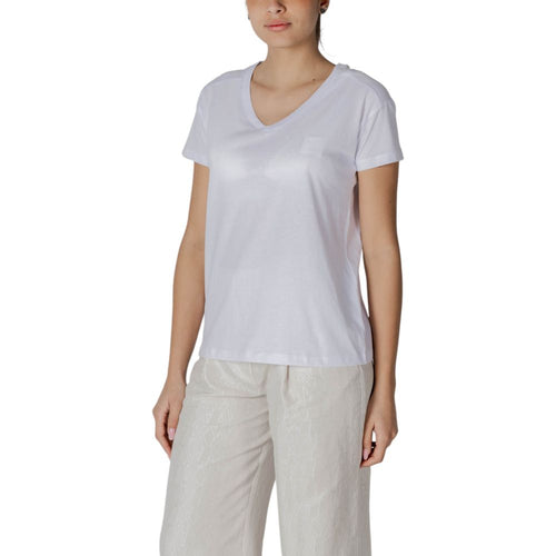 Armani Exchange T-Shirt aus weißer Baumwolle