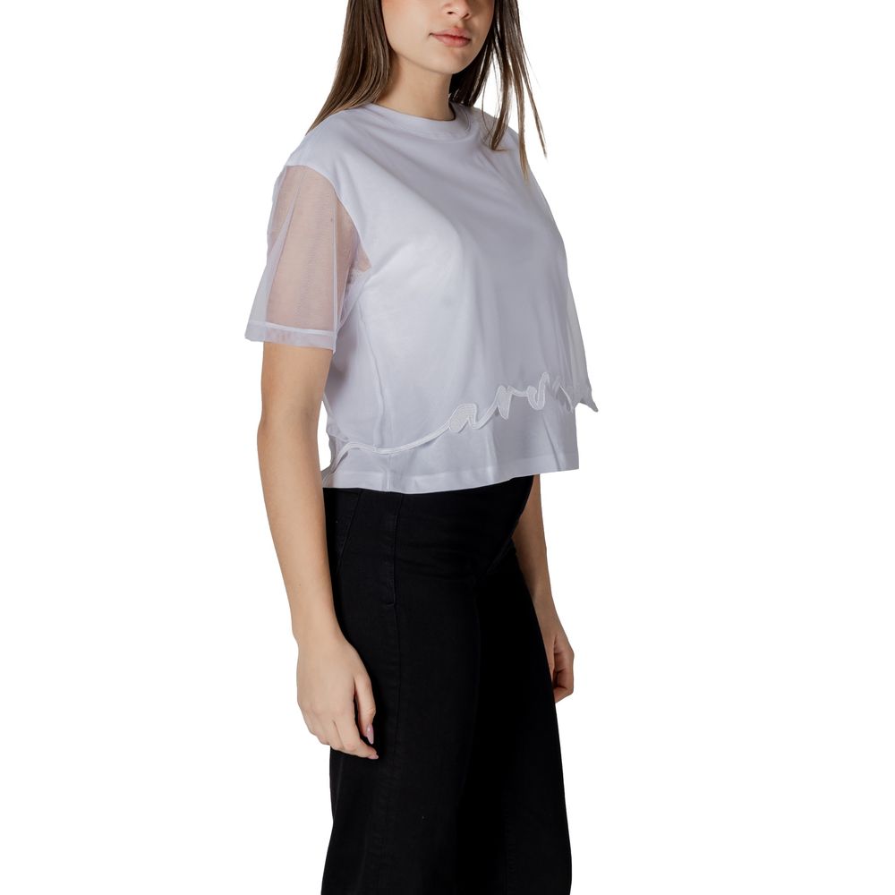 Armani Exchange T-Shirt aus weißer Baumwolle