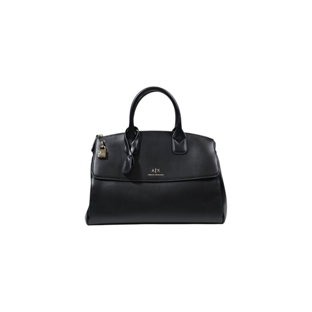 Armani Exchange Schwarze Polyester Handtasche