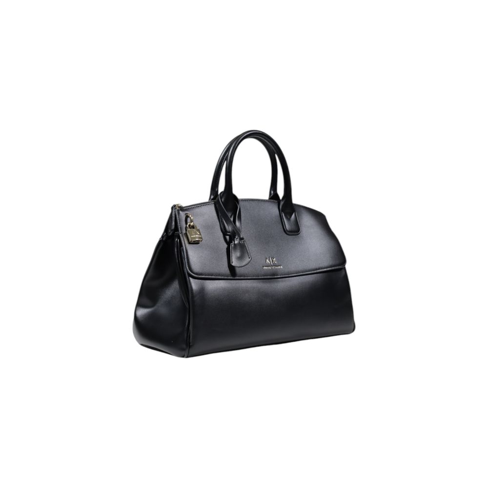 Armani Exchange Schwarze Polyester Handtasche