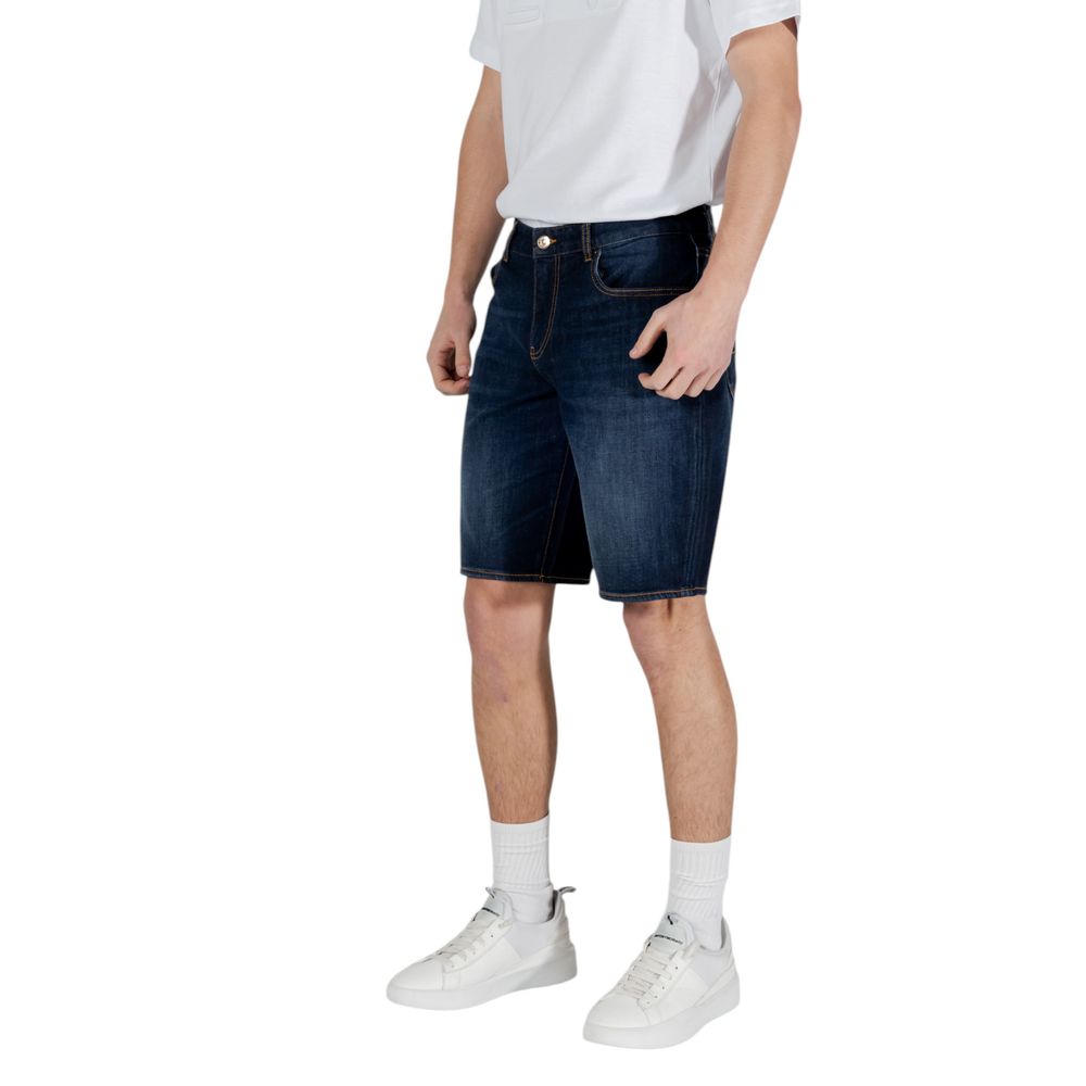 Armani Exchange Blaue Baumwoll-Bermudas