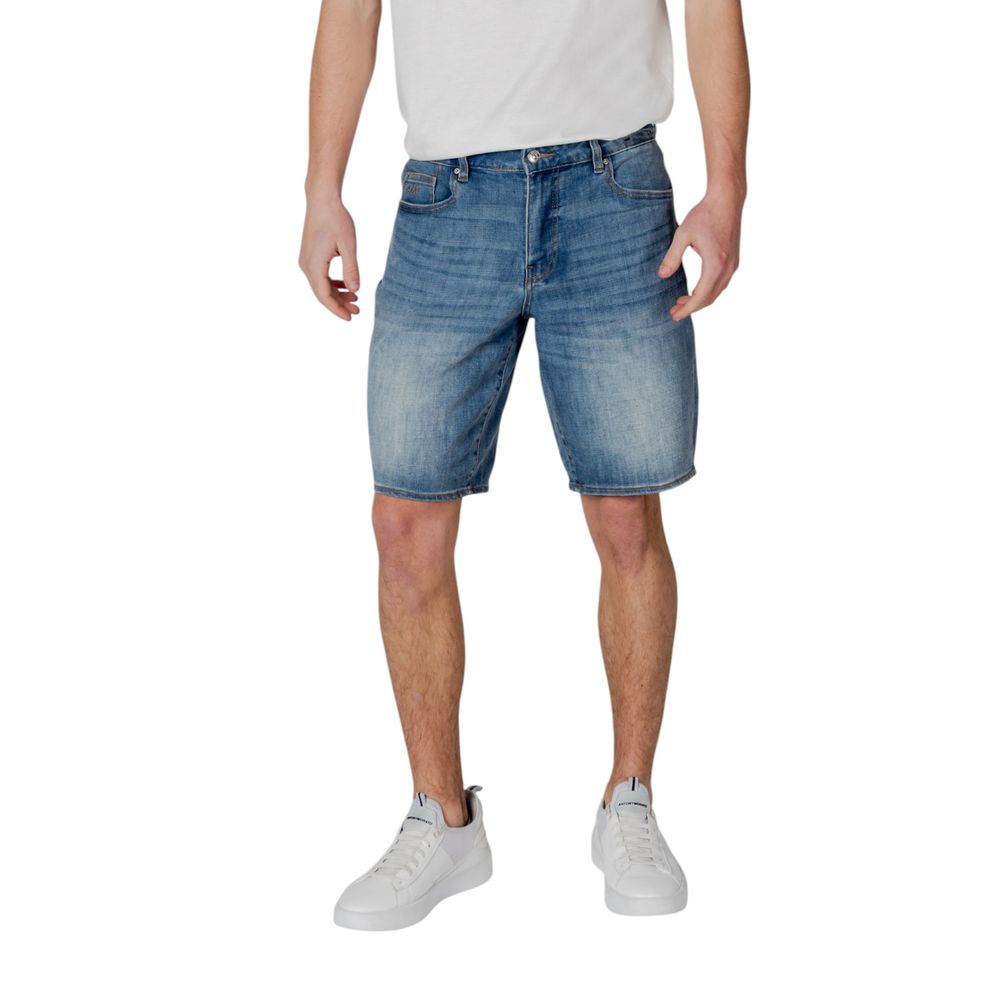 Armani Exchange Blaue Polyester-Bermudas