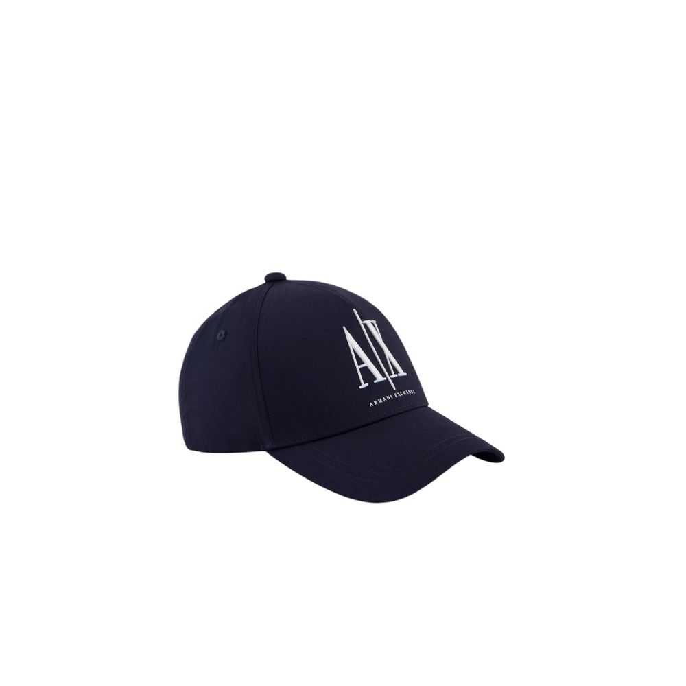 Armani Exchange Blaue Baumwollkappen Baseballmütze