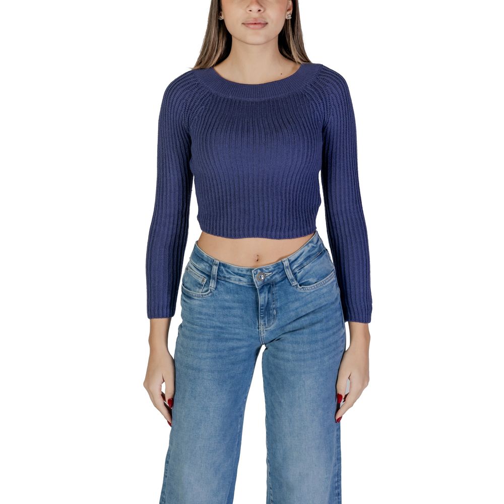 Jacqueline De Yong Hellblaues Marabou-Sweatshirt