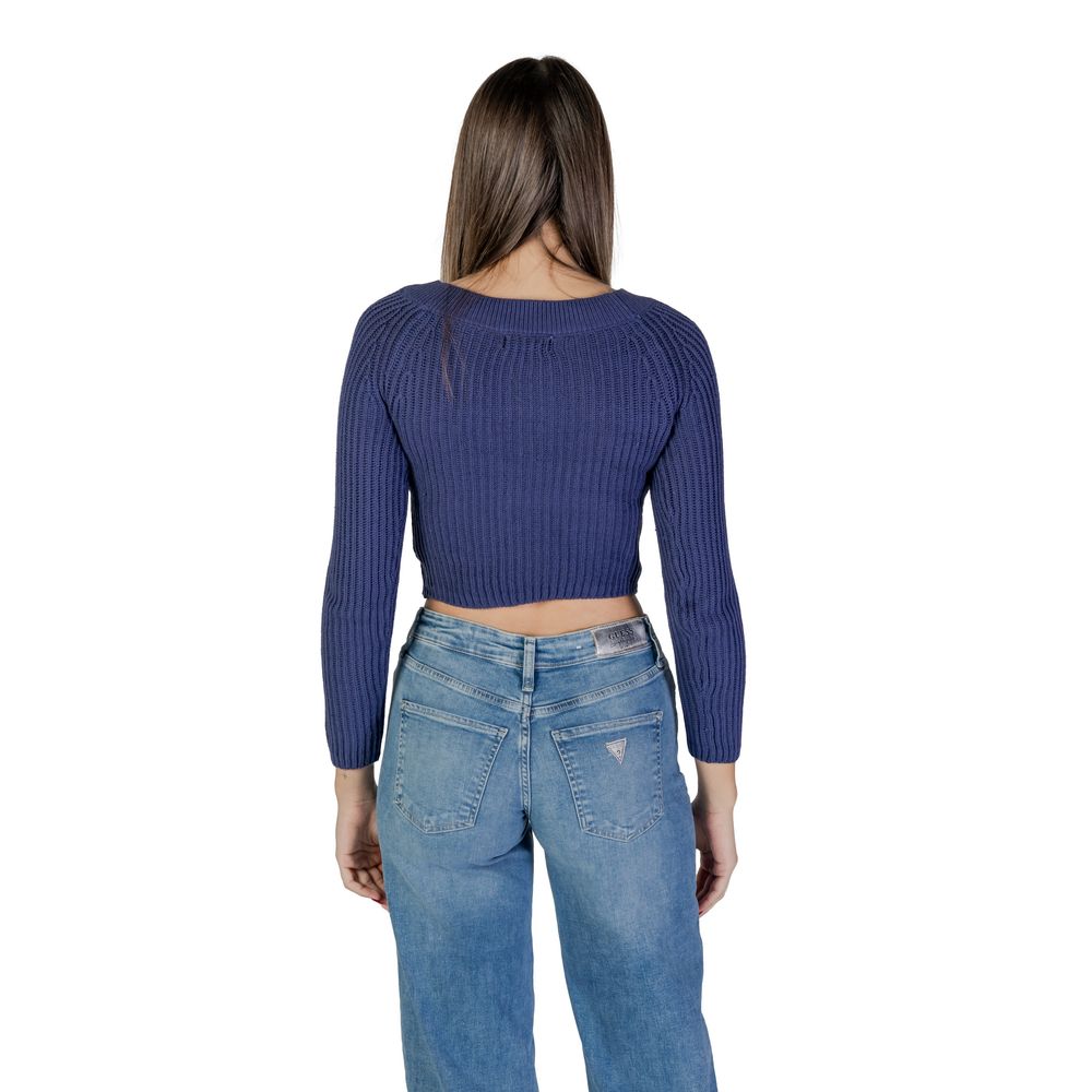 Jacqueline De Yong Hellblaues Marabou-Sweatshirt