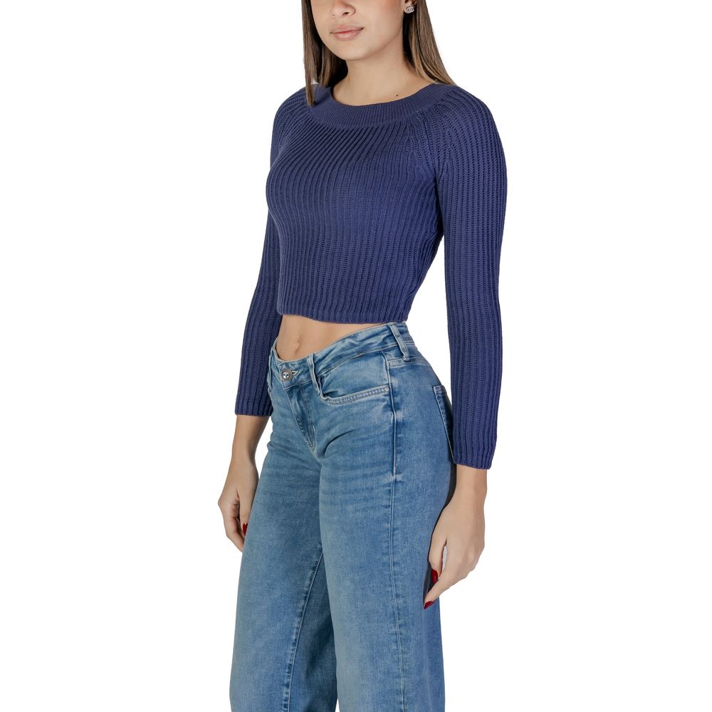 Jacqueline De Yong Hellblaues Marabou-Sweatshirt