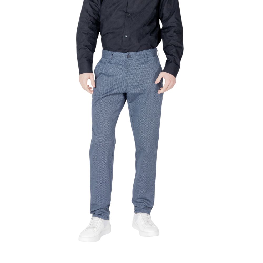 Armani Exchange Blaue Baumwoll-Skinny-Hose