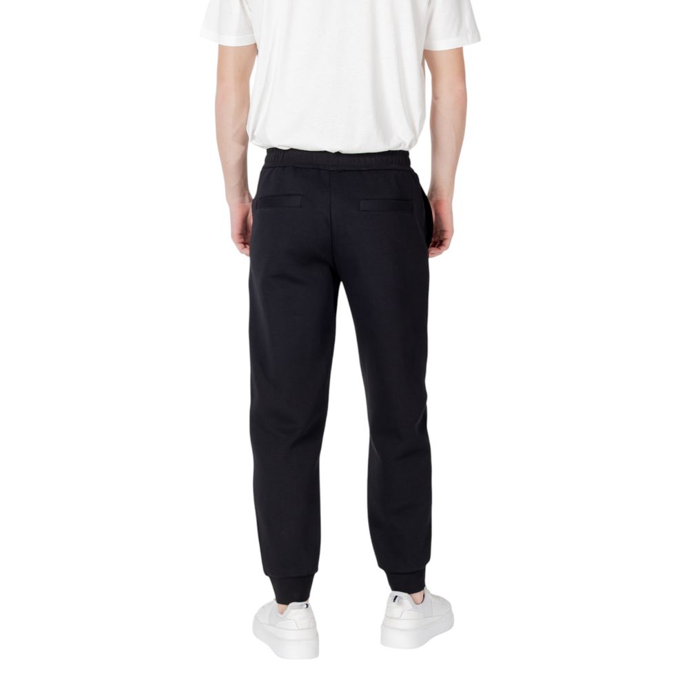 Armani Exchange Schwarze Baumwoll-Jogger Workout-Hose