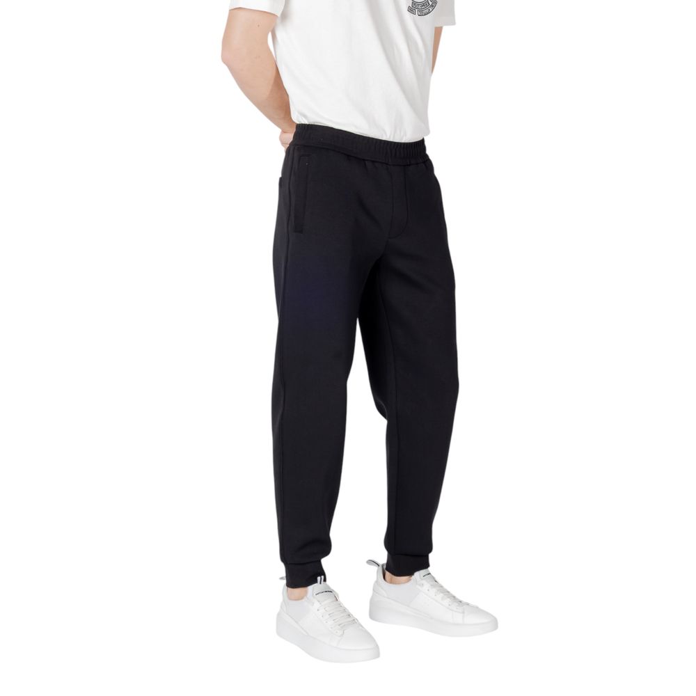 Armani Exchange Schwarze Baumwoll-Jogger Workout-Hose