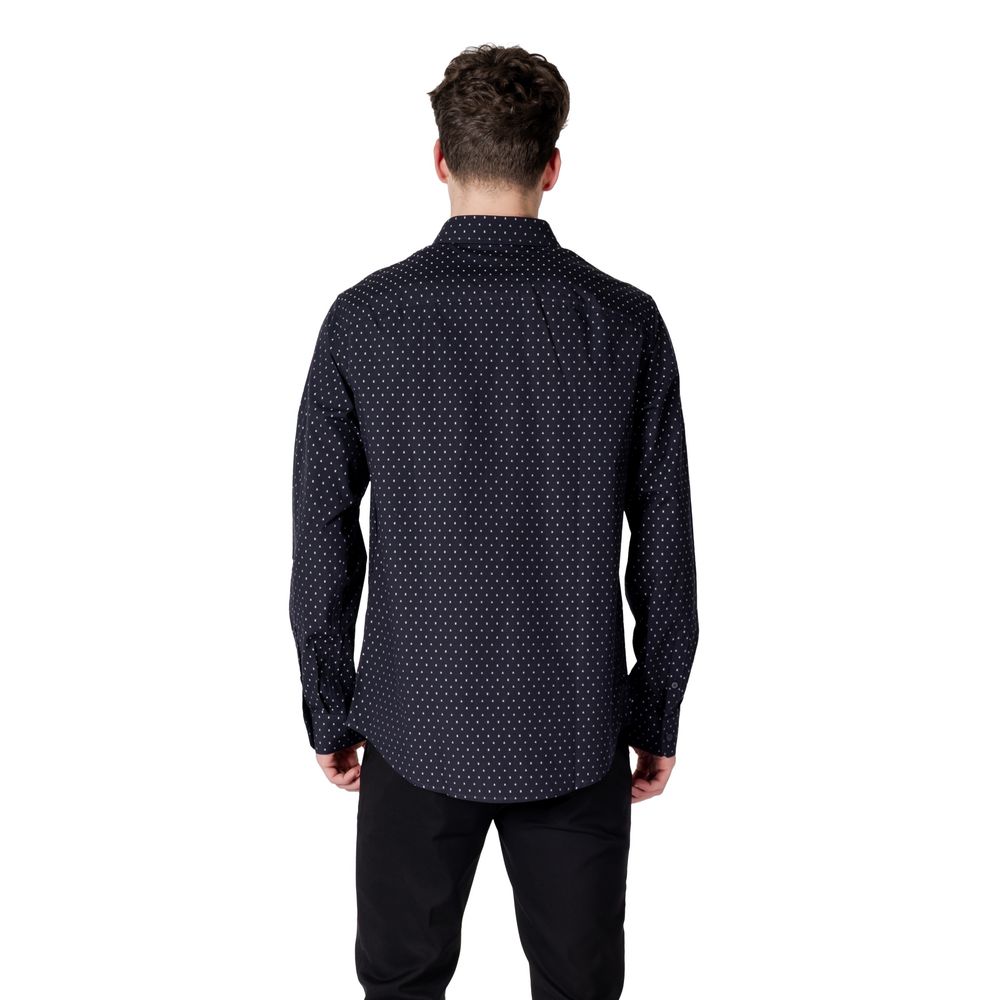Armani Exchange Blaues Baumwollhemd