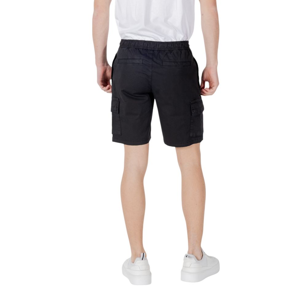 Hugo Boss Schwarze Baumwoll-Bermudas