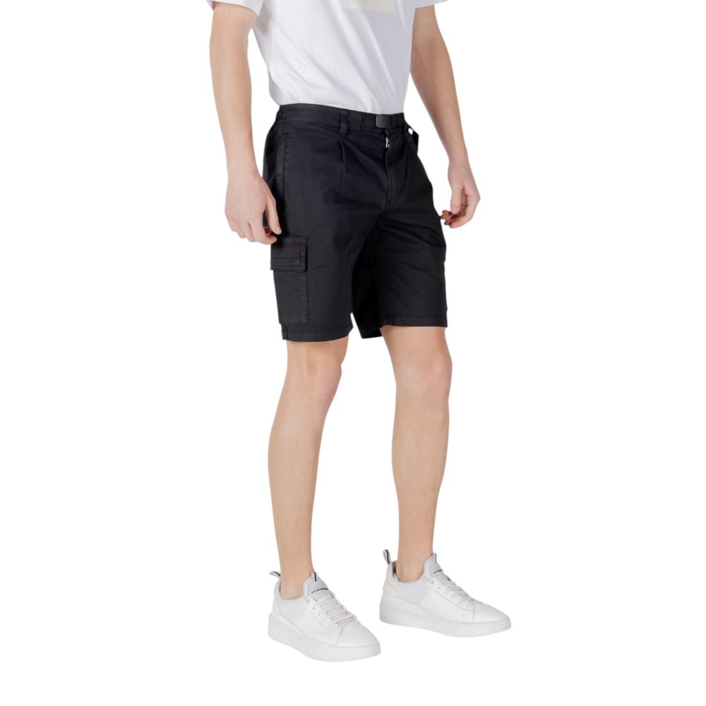 Hugo Boss Schwarze Baumwoll-Bermudas