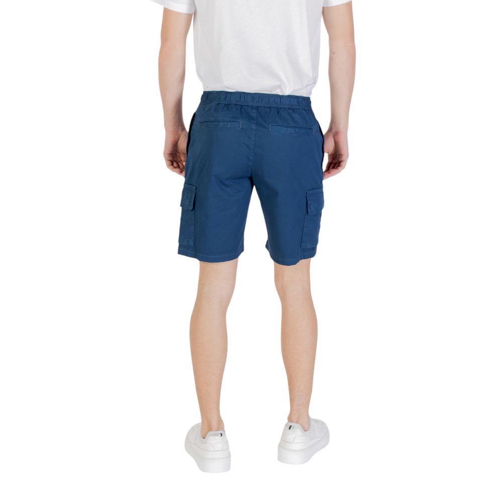 Hugo Boss Blaue Baumwoll-Bermudas