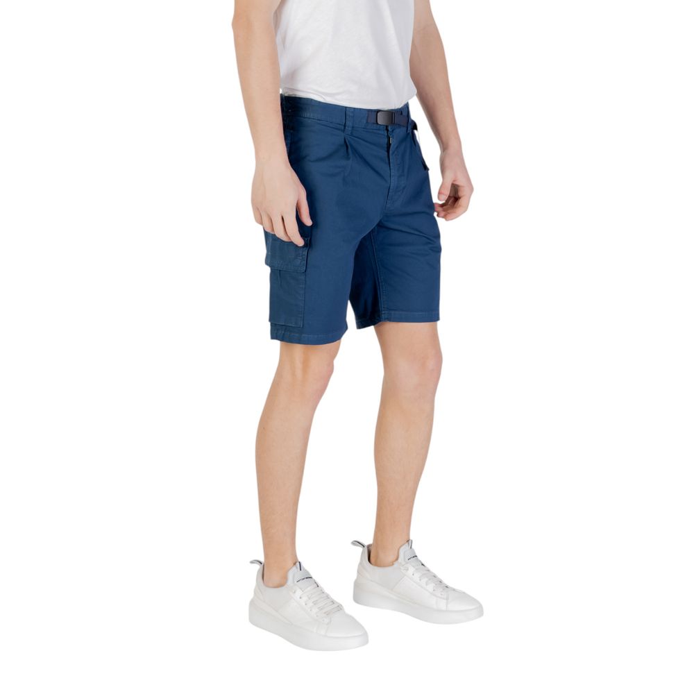 Hugo Boss Blaue Baumwoll-Bermudas