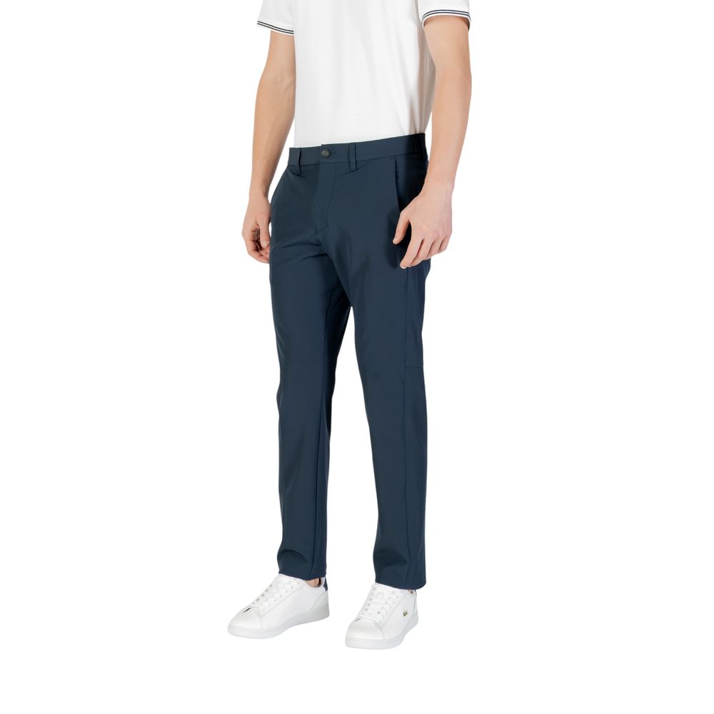 Hugo Boss Blaue Polyester-Skinny-Hose