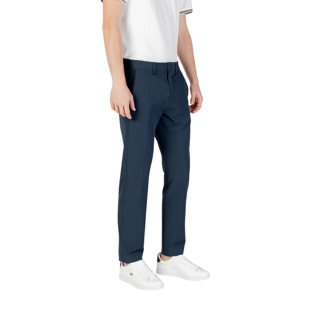 Hugo Boss Blaue Polyester-Skinny-Hose