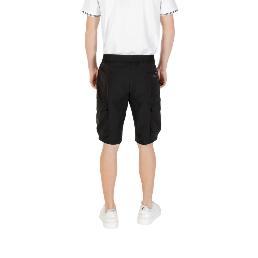 Hugo Boss Schwarze Polyester-Bermudas