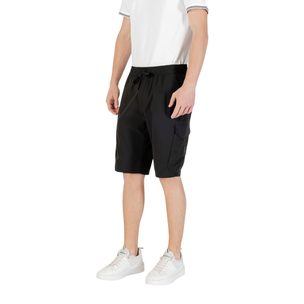Hugo Boss Schwarze Polyester-Bermudas