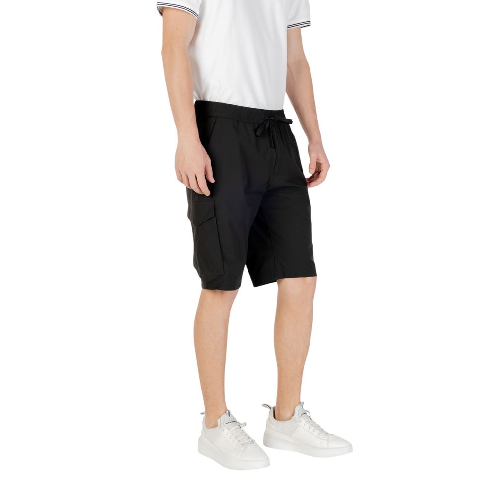 Hugo Boss Schwarze Polyester-Bermudas