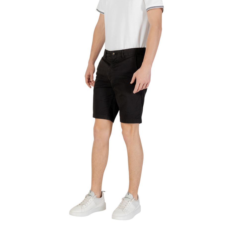 Hugo Boss Schwarze Baumwoll-Bermudas