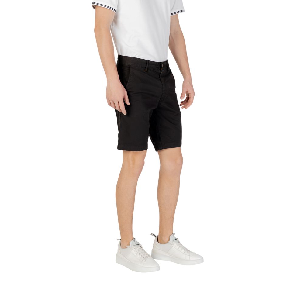 Hugo Boss Schwarze Baumwoll-Bermudas