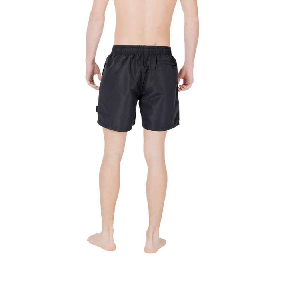 EA7 Emporio Armani Schwarze Polyester-Badeshorts