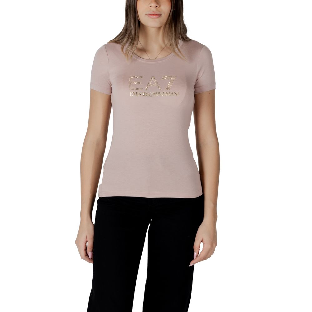 EA7 Emporio Armani Rosa Modal-T-Shirt