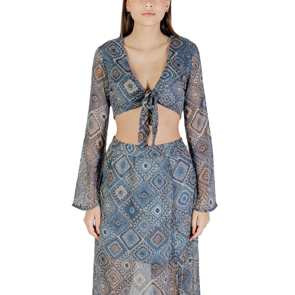 Only Blaues Oberteil aus recyceltem Polyester