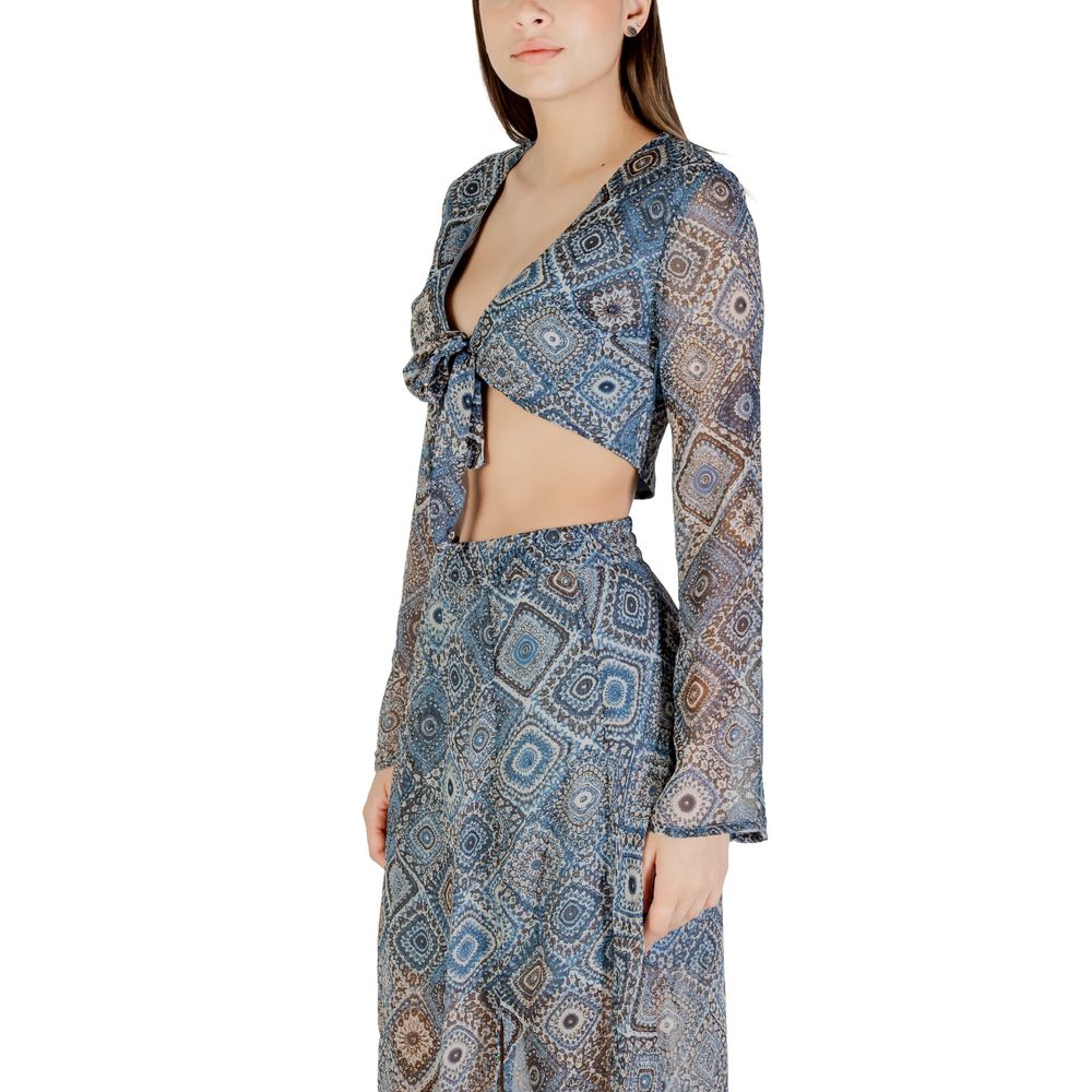 Only Blaues Oberteil aus recyceltem Polyester