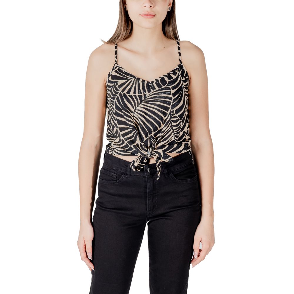 Only Schwarze Viskose-Trägershirts